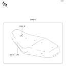 KAWASAKI, EJ800ADF 2013,EJ800ADFA 2013,EJ800AEF 2014,EJ800AEFA 2014, SEAT