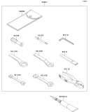 KAWASAKI, EJ800ADF 2013,EJ800ADFA 2013,EJ800AEF 2014,EJ800AEFA 2014, OWNER'S TOOLS