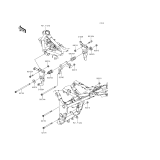 KAWASAKI, ER300AFF 2015,ER300AGF 2016, ENGINE MOUNT