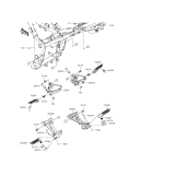 KAWASAKI, ER300AFF 2015,ER300AGF 2016, FOOTRESTS