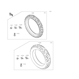 KAWASAKI, ER300AFF 2015,ER300AGF 2016, TIRES
