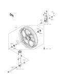 KAWASAKI, ER300AFF 2015,ER300AGF 2016, FRONT HUB