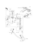 KAWASAKI, ER300AFF 2015,ER300AGF 2016, REAR MASTER CYLINDER