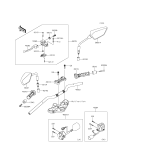 KAWASAKI, ER300AFF 2015,ER300AGF 2016, HANDLEBAR