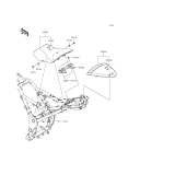 KAWASAKI, ER300AFF 2015,ER300AGF 2016, SEAT