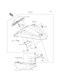 KAWASAKI, ER300AFF 2015,ER300AGF 2016, ACCESSORY(SINGLE SEAT COVER)
