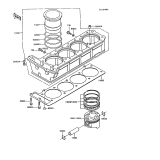 KAWASAKI, ZX900-A3 1986,ZX900-A4 1987,ZX900-A5 1988,ZX900-A5A 1988, CYLINDER/PISTON(S)