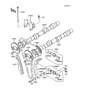 KAWASAKI, ZX900-A3 1986,ZX900-A4 1987,ZX900-A5 1988,ZX900-A5A 1988, CAMSHAFT(S)/TENSIONER