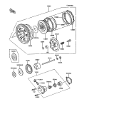 KAWASAKI, ZX900-A3 1986,ZX900-A4 1987,ZX900-A5 1988,ZX900-A5A 1988, CLUTCH