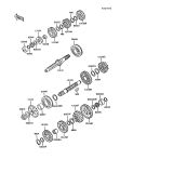 KAWASAKI, ZX900-A3 1986,ZX900-A4 1987,ZX900-A5 1988,ZX900-A5A 1988, TRANSMISSION