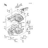 KAWASAKI, ZX900-A3 1986,ZX900-A4 1987,ZX900-A5 1988,ZX900-A5A 1988, CRANKCASE