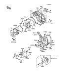 KAWASAKI, ZX900-A3 1986,ZX900-A4 1987,ZX900-A5 1988,ZX900-A5A 1988, ENGINE COVER(S)