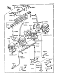 KAWASAKI, ZX900-A3 1986,ZX900-A4 1987,ZX900-A5 1988,ZX900-A5A 1988, CARBURETOR