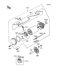 KAWASAKI, ZX900-A3 1986,ZX900-A4 1987,ZX900-A5 1988,ZX900-A5A 1988, STARTER MOTOR