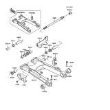 KAWASAKI, ZX900-A3 1986,ZX900-A4 1987,ZX900-A5 1988,ZX900-A5A 1988, SWINGARM