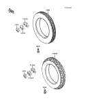 KAWASAKI, ZX900-A3 1986,ZX900-A4 1987,ZX900-A5 1988,ZX900-A5A 1988, TIRES