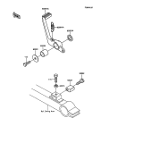 KAWASAKI, ZX900-A3 1986,ZX900-A4 1987,ZX900-A5 1988,ZX900-A5A 1988, BRAKE PEDAL