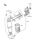 KAWASAKI, ZX900-A3 1986,ZX900-A4 1987,ZX900-A5 1988,ZX900-A5A 1988, SHOCK ABSORBER(S)