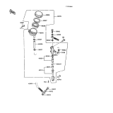 KAWASAKI, ZX900-A3 1986,ZX900-A4 1987,ZX900-A5 1988,ZX900-A5A 1988, REAR MASTER CYLINDER