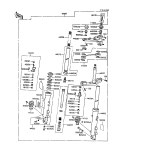 KAWASAKI, ZX900-A3 1986,ZX900-A4 1987,ZX900-A5 1988,ZX900-A5A 1988, FRONT FORK
