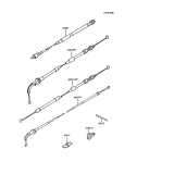 KAWASAKI, ZX900-A3 1986,ZX900-A4 1987,ZX900-A5 1988,ZX900-A5A 1988, CABLES