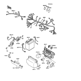 KAWASAKI, ZX900-A3 1986,ZX900-A4 1987,ZX900-A5 1988,ZX900-A5A 1988, CHASSIS ELECTRICAL EQUIPMENT