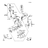 KAWASAKI, ZX900-A3 1986,ZX900-A4 1987,ZX900-A5 1988,ZX900-A5A 1988, IGNITION SWITCH