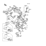 KAWASAKI, ZX900-A3 1986,ZX900-A4 1987,ZX900-A5 1988,ZX900-A5A 1988, COWLING