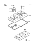 KAWASAKI, ZX750-F1 1987,ZX750-F2 1988,ZX750-F2A 1988,ZX750-F3 1989, CYLINDER HEAD COVER