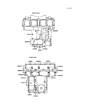 KAWASAKI, ZX750-F1 1987,ZX750-F2 1988,ZX750-F2A 1988,ZX750-F3 1989, CRANKCASE BOLT PATTERN