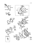 KAWASAKI, ZX750-F1 1987,ZX750-F2 1988,ZX750-F2A 1988,ZX750-F3 1989, ENGINE COVER(S)