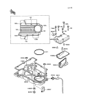 KAWASAKI, ZX750-F1 1987,ZX750-F2 1988,ZX750-F2A 1988,ZX750-F3 1989, BREATHER COVER/OIL PAN