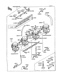 KAWASAKI, ZX750-F1 1987,ZX750-F2 1988,ZX750-F2A 1988,ZX750-F3 1989, CARBURETOR