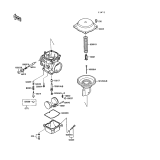 KAWASAKI, ZX750-F1 1987,ZX750-F2 1988,ZX750-F2A 1988,ZX750-F3 1989, CARBURETOR PARTS