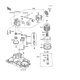 KAWASAKI, ZX750-F1 1987,ZX750-F2 1988,ZX750-F2A 1988,ZX750-F3 1989, OIL PUMP