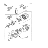KAWASAKI, ZX750-F1 1987,ZX750-F2 1988,ZX750-F2A 1988,ZX750-F3 1989, GENERATOR