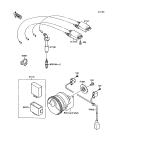 KAWASAKI, ZX750-F1 1987,ZX750-F2 1988,ZX750-F2A 1988,ZX750-F3 1989, IGNITION SYSTEM