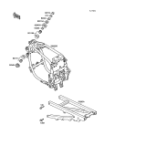 KAWASAKI, ZX750-F1 1987,ZX750-F2 1988,ZX750-F2A 1988,ZX750-F3 1989, FRAME