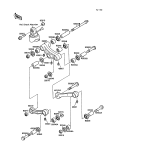 KAWASAKI, ZX750-F1 1987,ZX750-F2 1988,ZX750-F2A 1988,ZX750-F3 1989, SUSPENSION