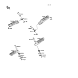 KAWASAKI, ZX750-F1 1987,ZX750-F2 1988,ZX750-F2A 1988,ZX750-F3 1989, FOOTRESTS