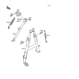KAWASAKI, ZX750-F1 1987,ZX750-F2 1988,ZX750-F2A 1988,ZX750-F3 1989, STAND(S)