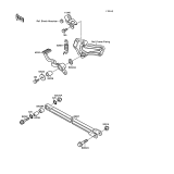 KAWASAKI, ZX750-F1 1987,ZX750-F2 1988,ZX750-F2A 1988,ZX750-F3 1989, BRAKE PEDAL