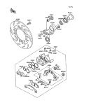 KAWASAKI, ZX750-F1 1987,ZX750-F2 1988,ZX750-F2A 1988,ZX750-F3 1989, REAR BRAKE(ZX750F-000001-016846)
