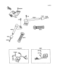 KAWASAKI, ZX750-F1 1987,ZX750-F2 1988,ZX750-F2A 1988,ZX750-F3 1989, HANDLEBAR