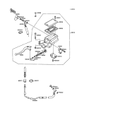 KAWASAKI, ZX750-F1 1987,ZX750-F2 1988,ZX750-F2A 1988,ZX750-F3 1989, CLUTCH MASTER CYLINDER