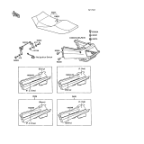 KAWASAKI, ZX750-F1 1987,ZX750-F2 1988,ZX750-F2A 1988,ZX750-F3 1989, SEAT