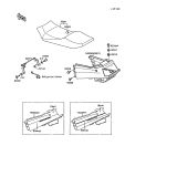 KAWASAKI, ZX750-F1 1987,ZX750-F2 1988,ZX750-F2A 1988,ZX750-F3 1989, SEAT