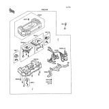 KAWASAKI, ZX750-F1 1987,ZX750-F2 1988,ZX750-F2A 1988,ZX750-F3 1989, METER(S)