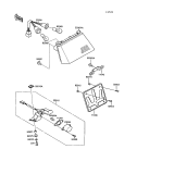 KAWASAKI, ZX750-F1 1987,ZX750-F2 1988,ZX750-F2A 1988,ZX750-F3 1989, TAILLIGHT(S)