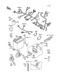 KAWASAKI, ZX750-F1 1987,ZX750-F2 1988,ZX750-F2A 1988,ZX750-F3 1989, CHASSIS ELECTRICAL EQUIPMENT